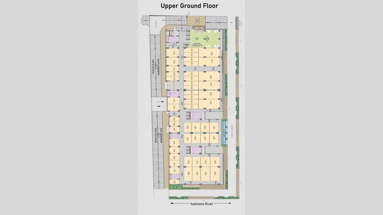 Rajdeep Central Square Floor Plan Type Upper Ground Floor