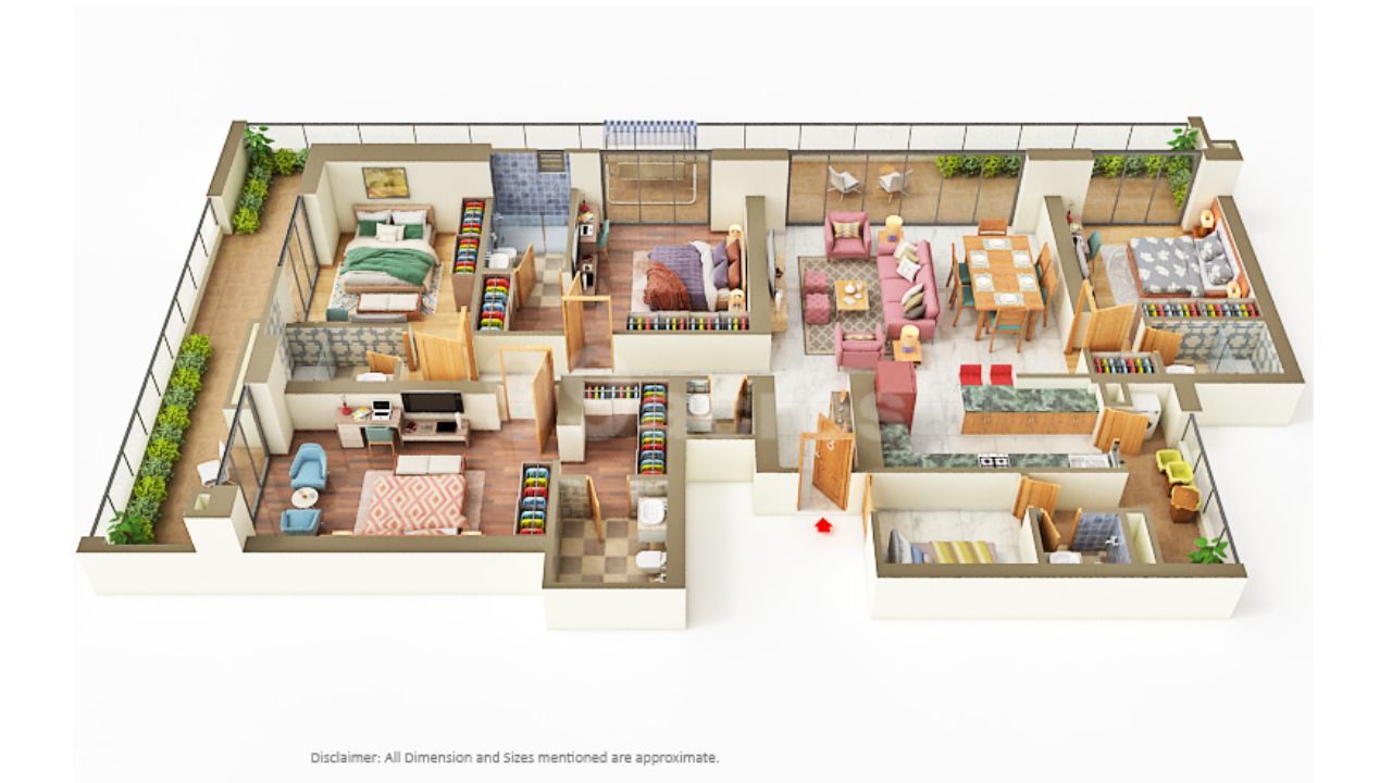 Godrej Astra Sector 54 Gurgaon Floor Plan 4 BHK