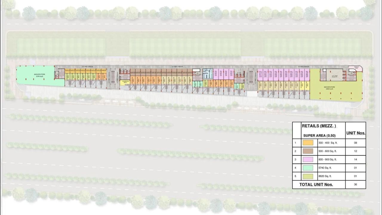 M3M The Line Mezzanine Floor Plan