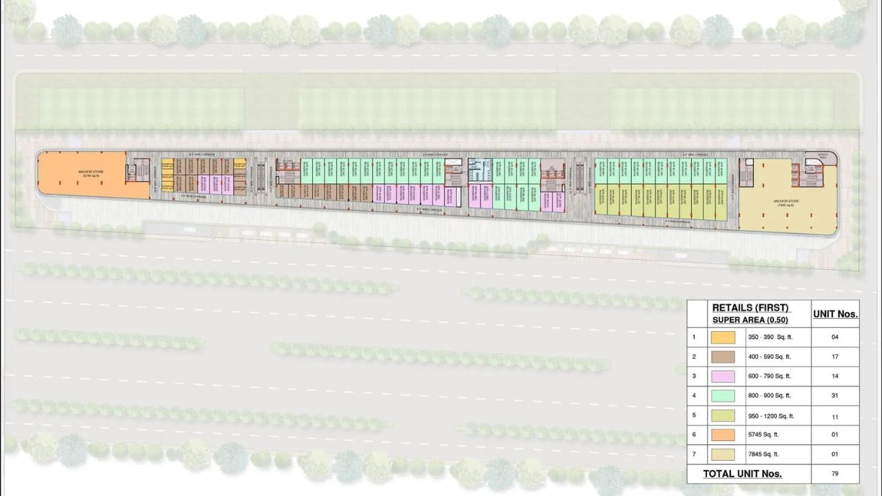 M3M The Line 1st Floor Plan