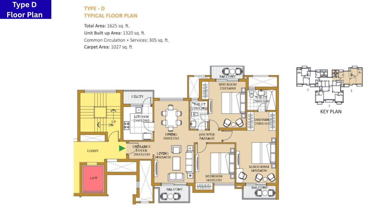 ATS Pristine 150 Noida Type D Floor Plan