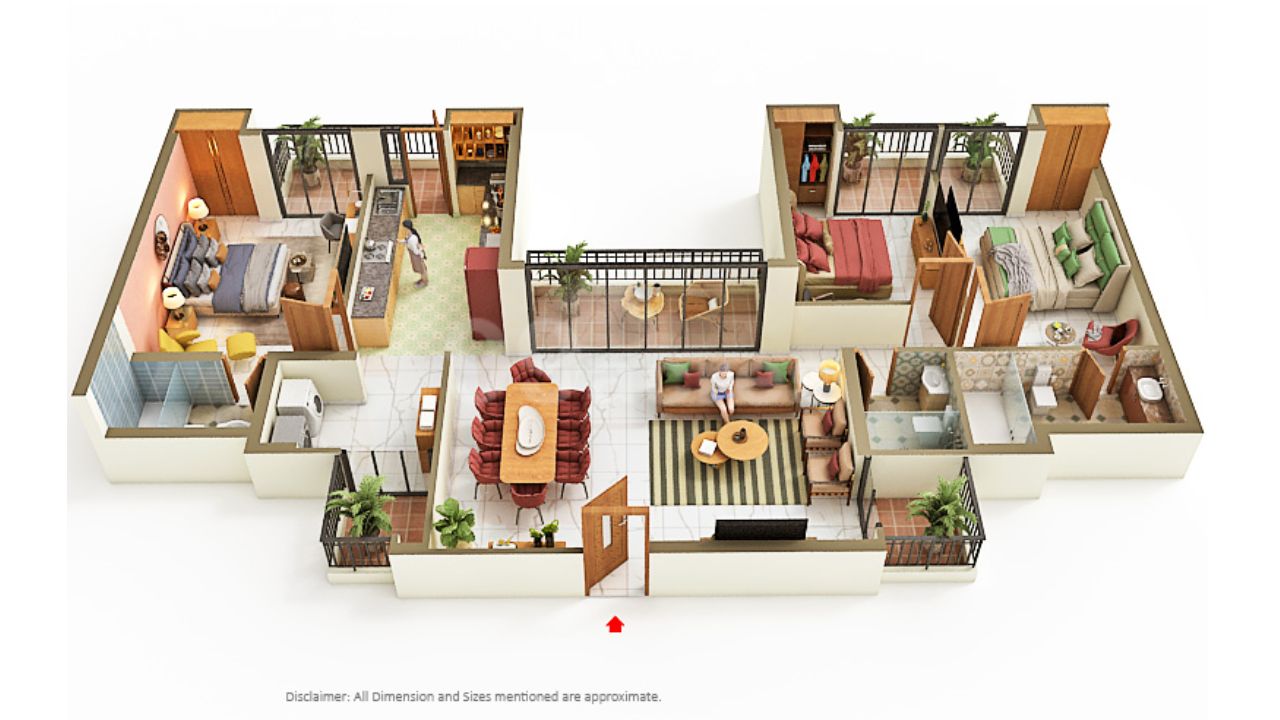 Panchsheel Greens 2 Sector 16 Greater Noida Floor Plan 3 BHK