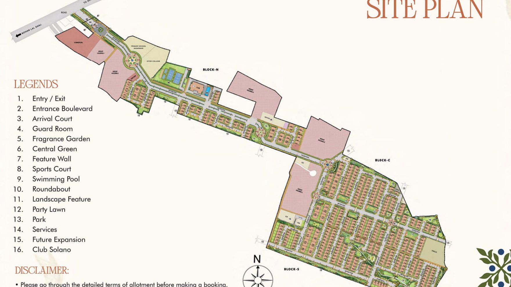 Eldeco Solano Gardens New Jail Road Lucknow Master Plan 