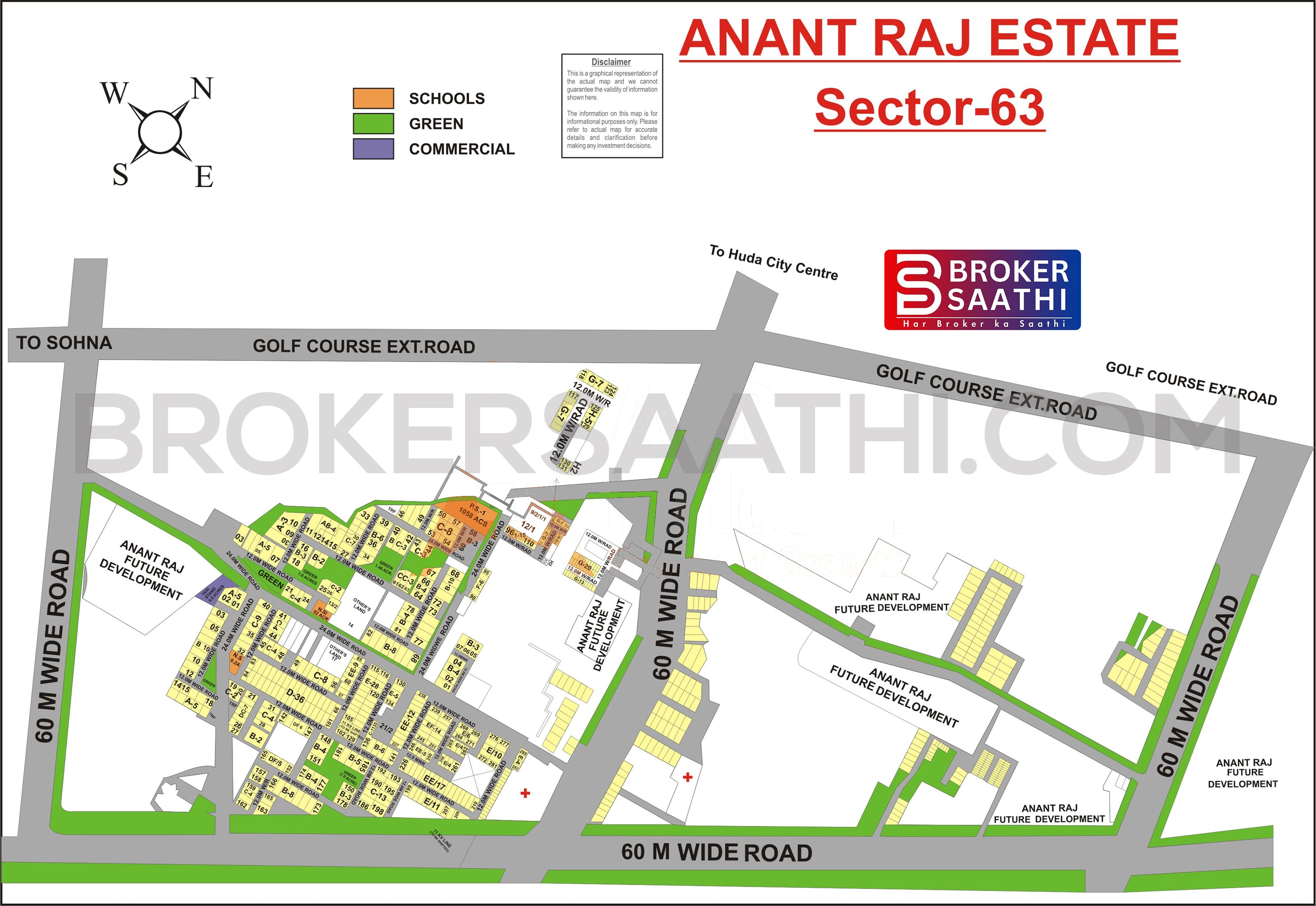 Gurgaon - Anantraj Estate Map