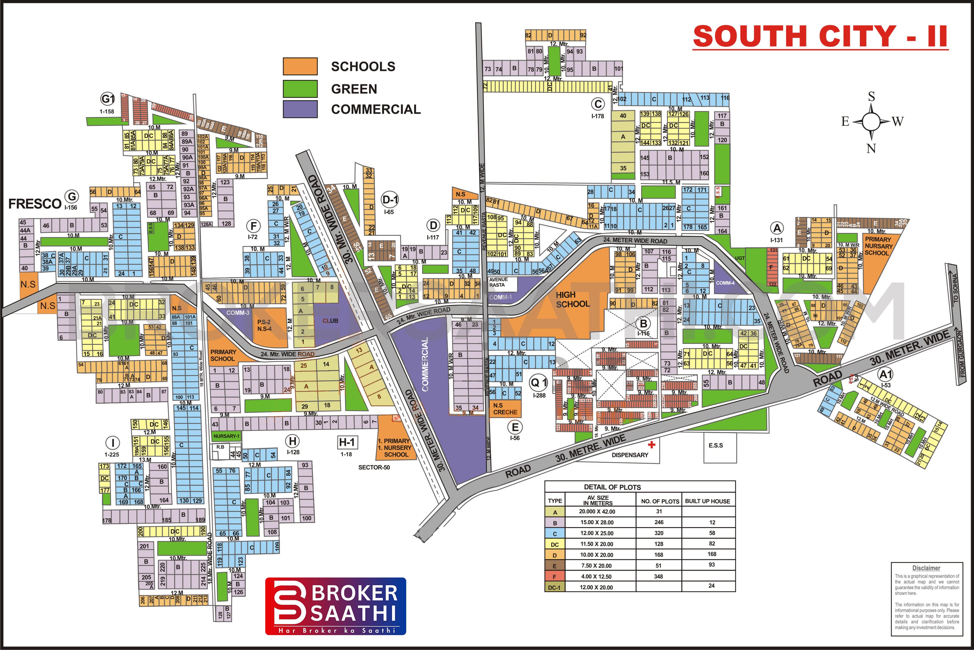 Gurgaon - South City 2 Map