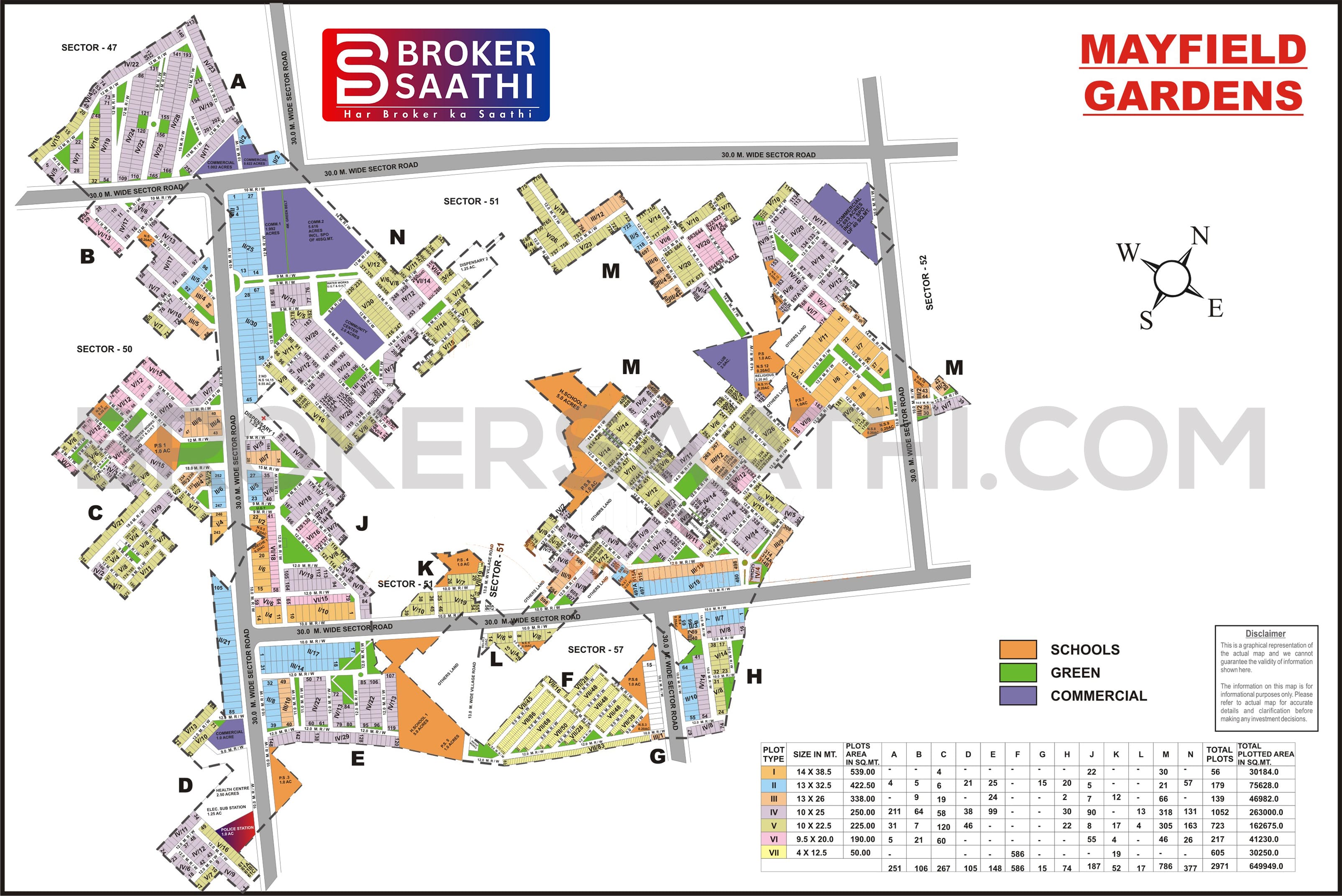 Gurgaon - Mayfield Garden Map