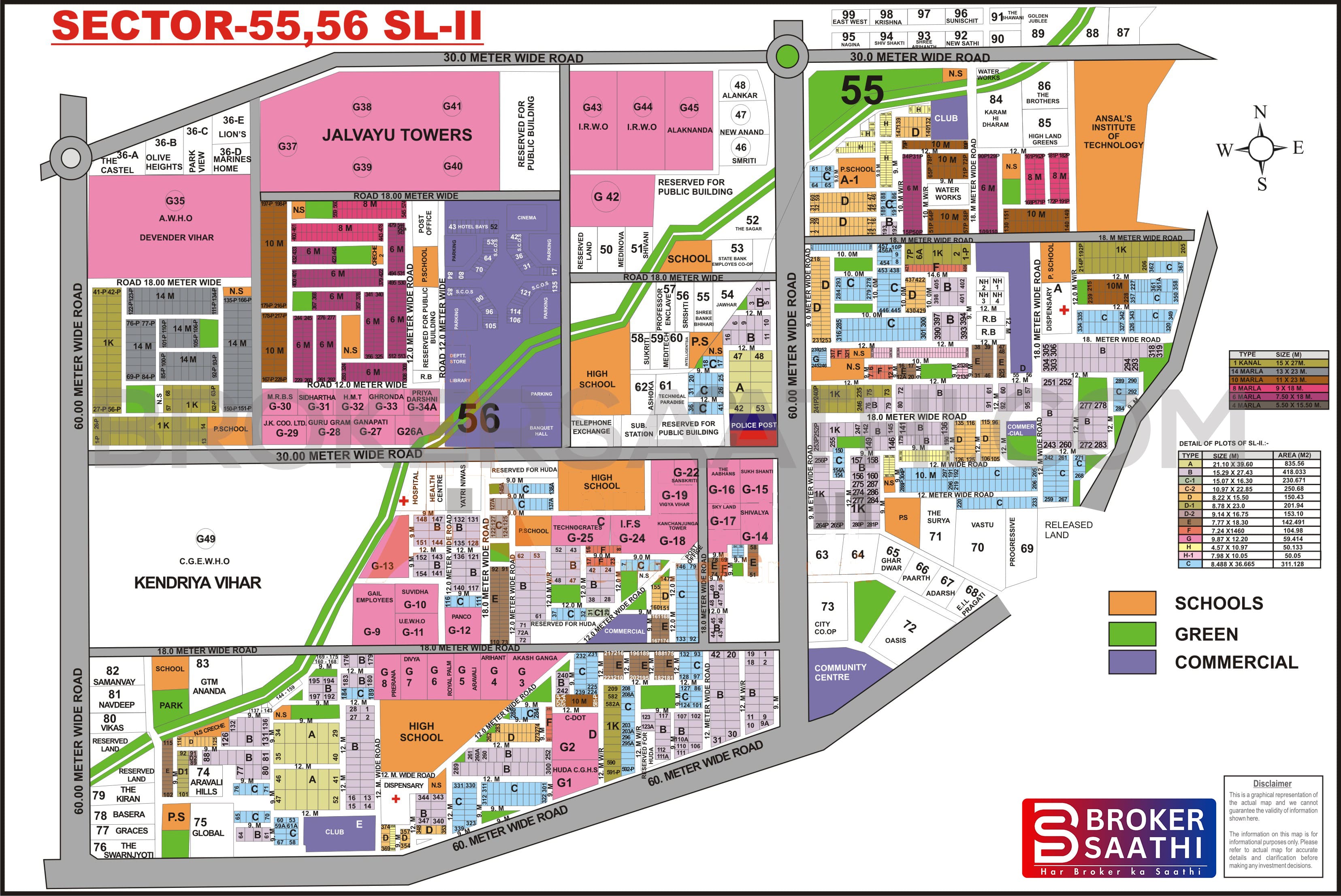 Gurgaon - Sushant Lok 2 Map