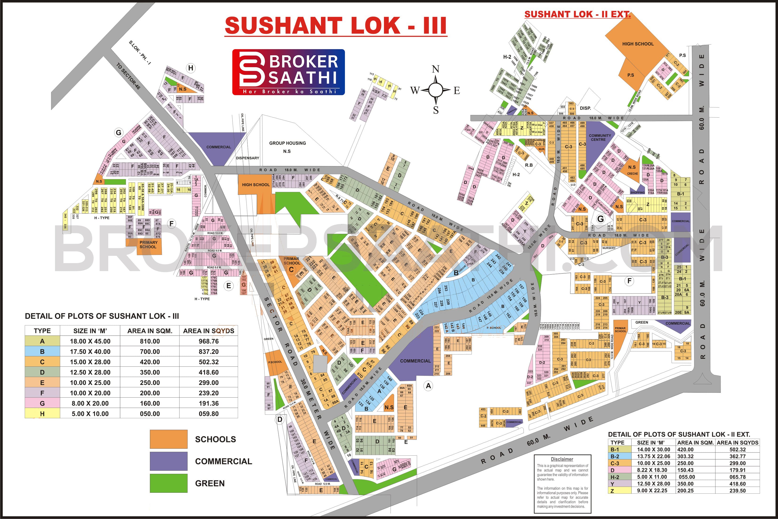 Gurgaon - Sushant Lok 3 Map