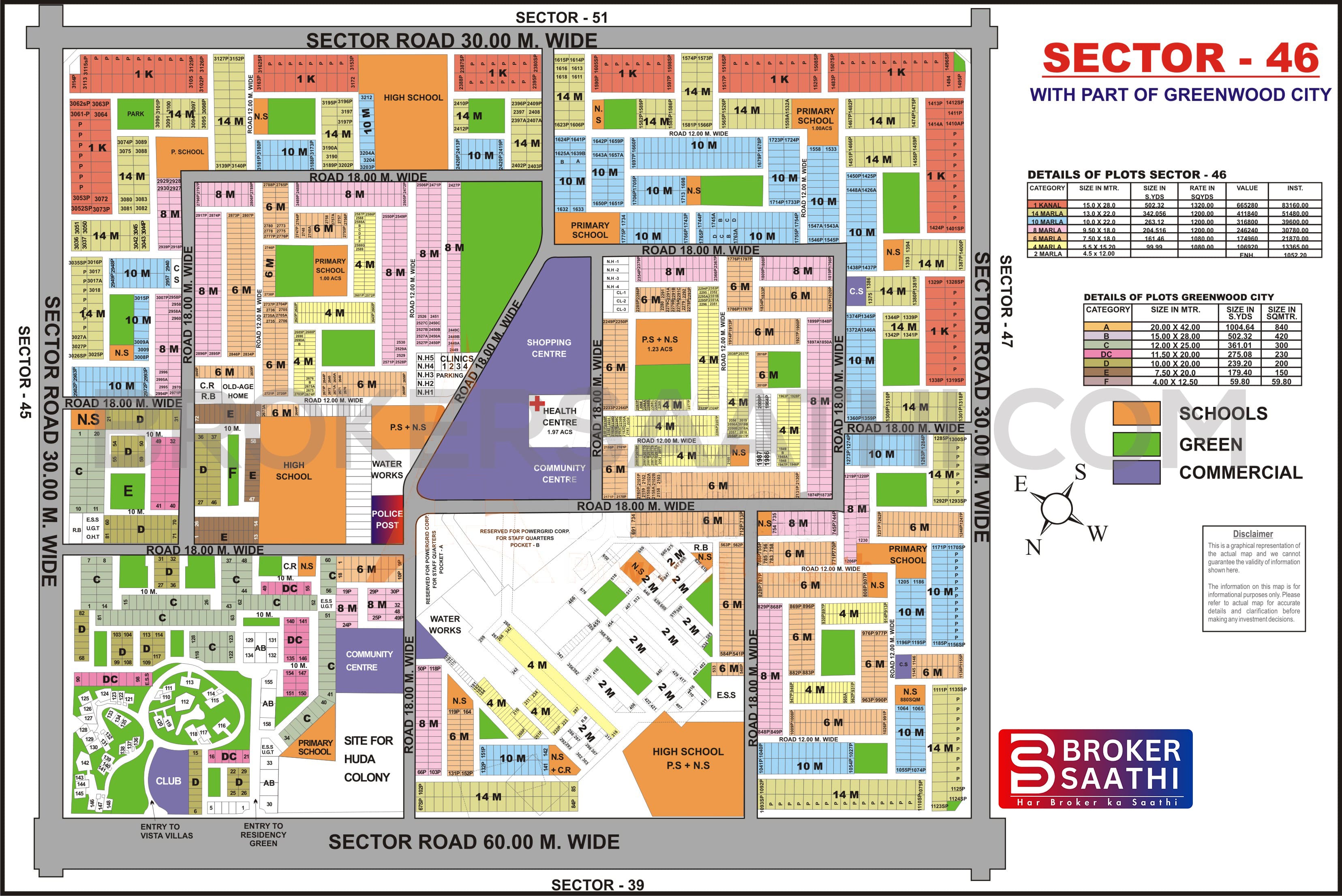 Gurgaon - Sector 46 Map