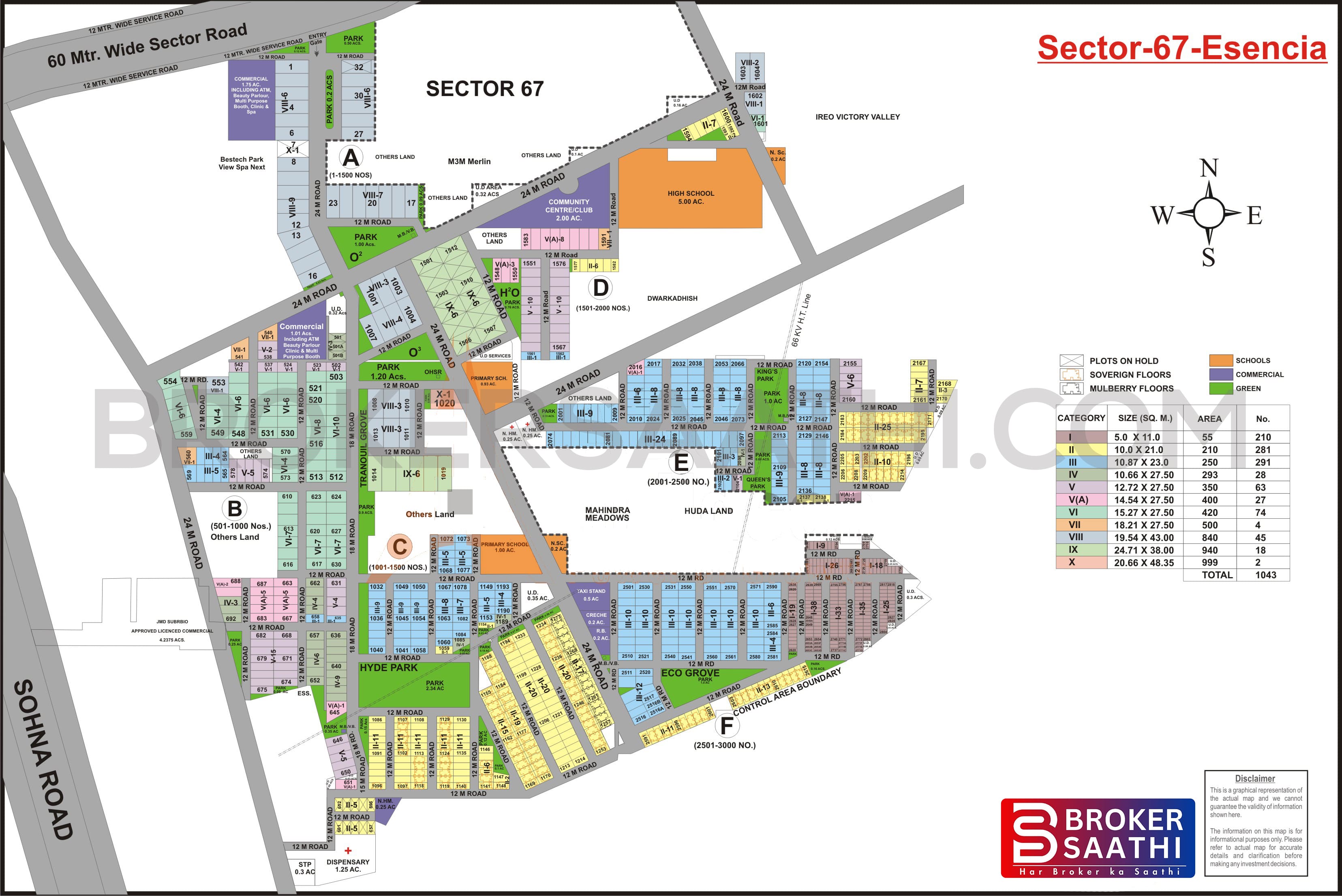 Gurgaon - Sector 67 Map