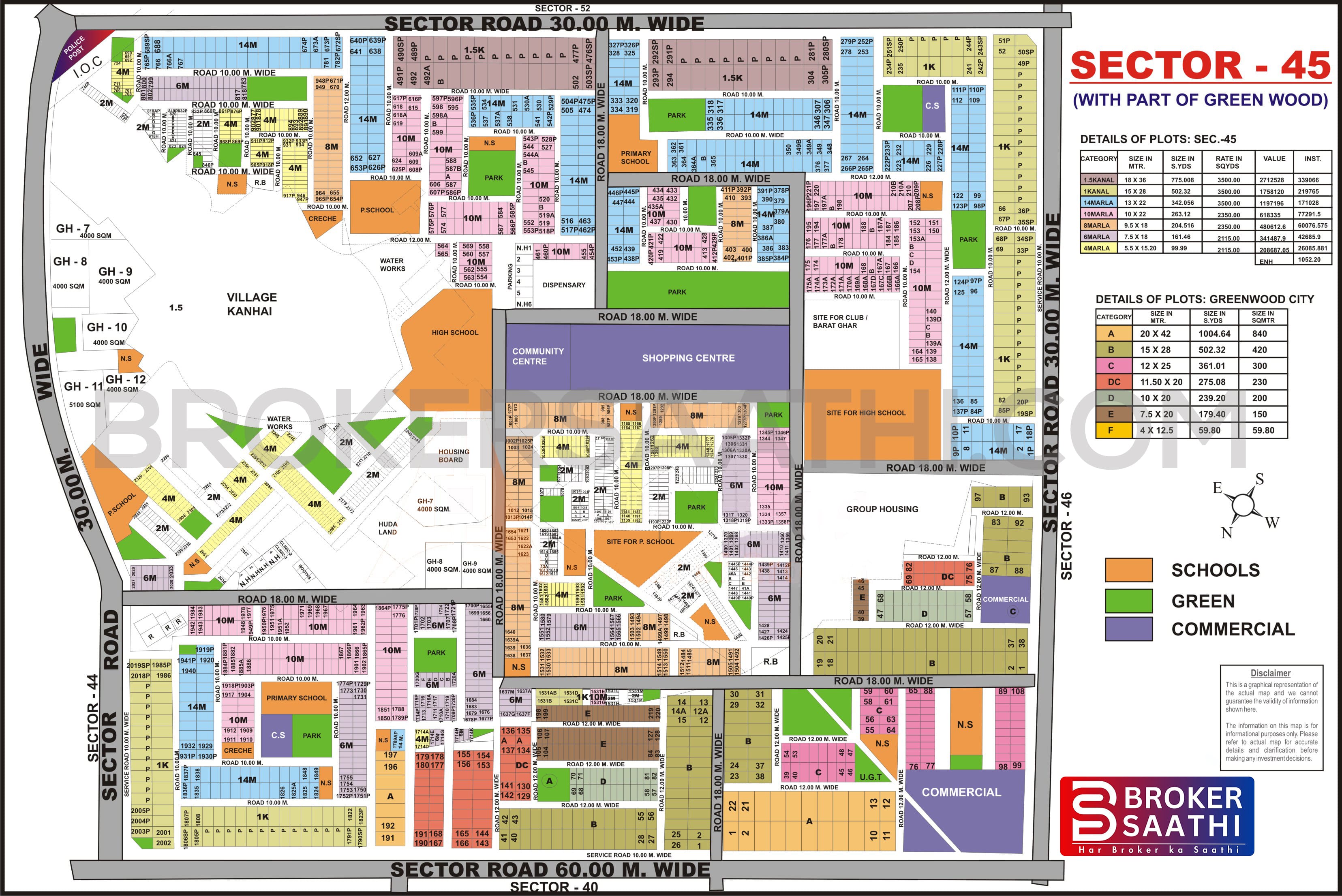 Gurgaon - Sector 45 Map