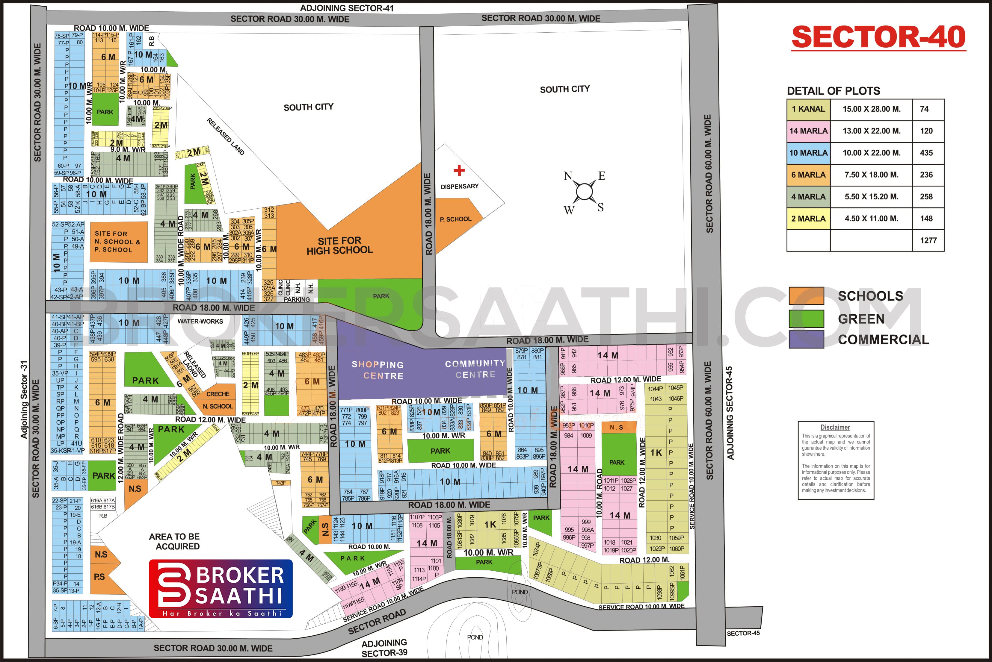 Gurgaon - Sector 40 Map