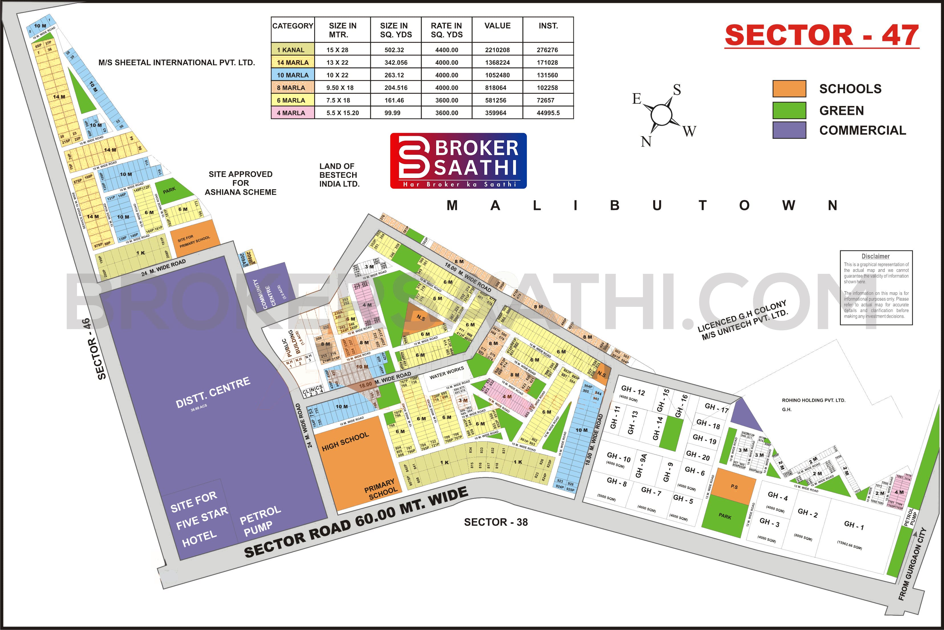 Gurgaon - sector 47 Map