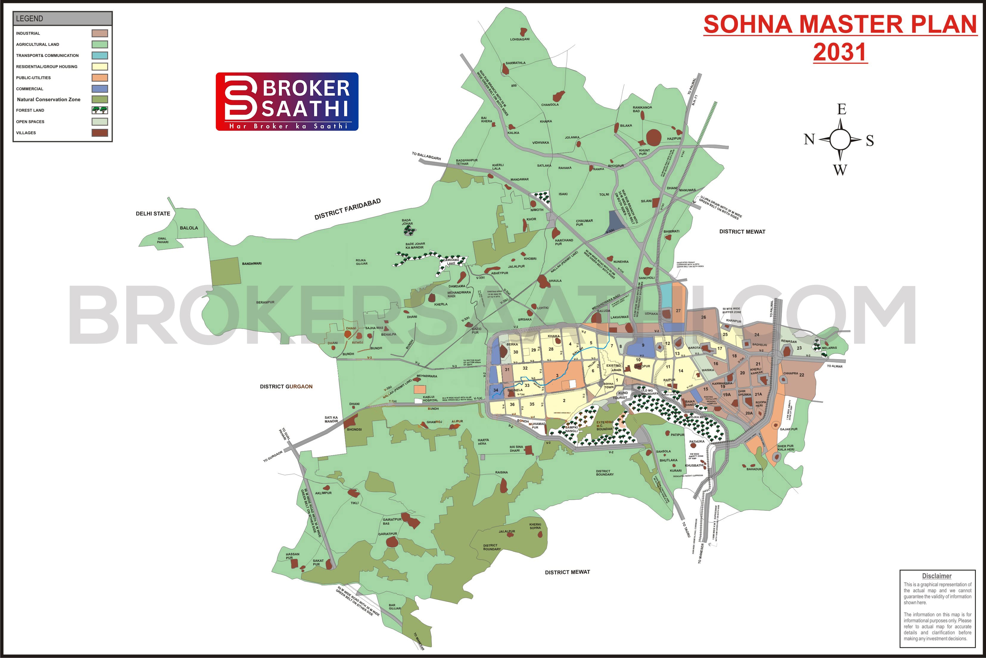 Gurgaon - Sohna Map