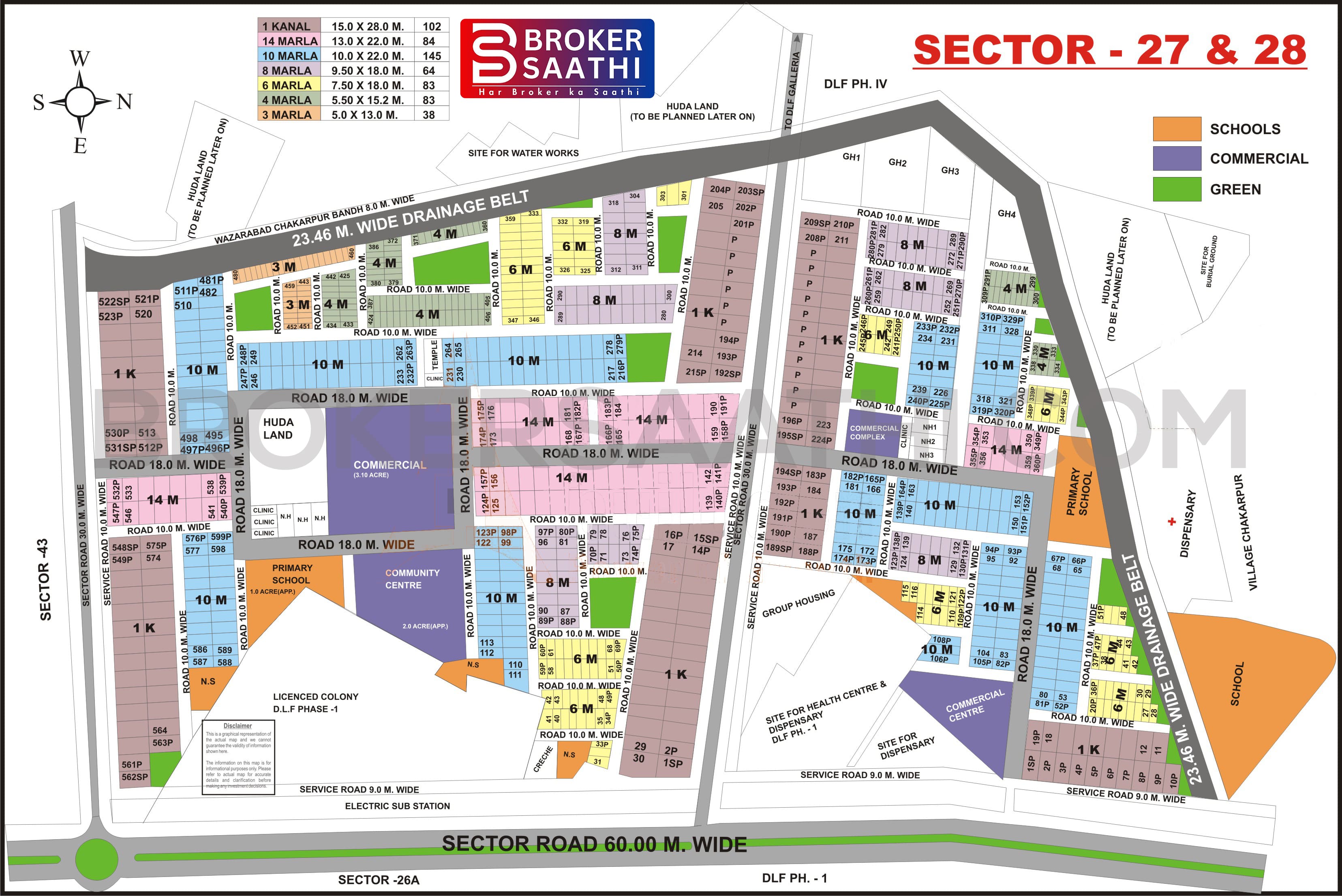 Gurgaon - Sector 27 Map