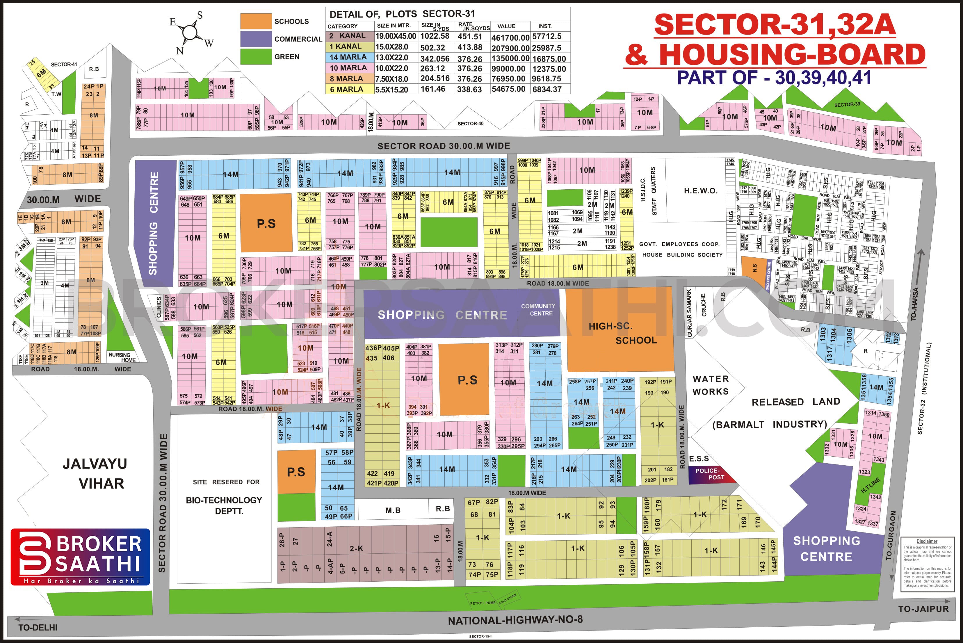 Gurgaon - Sector 31 Map