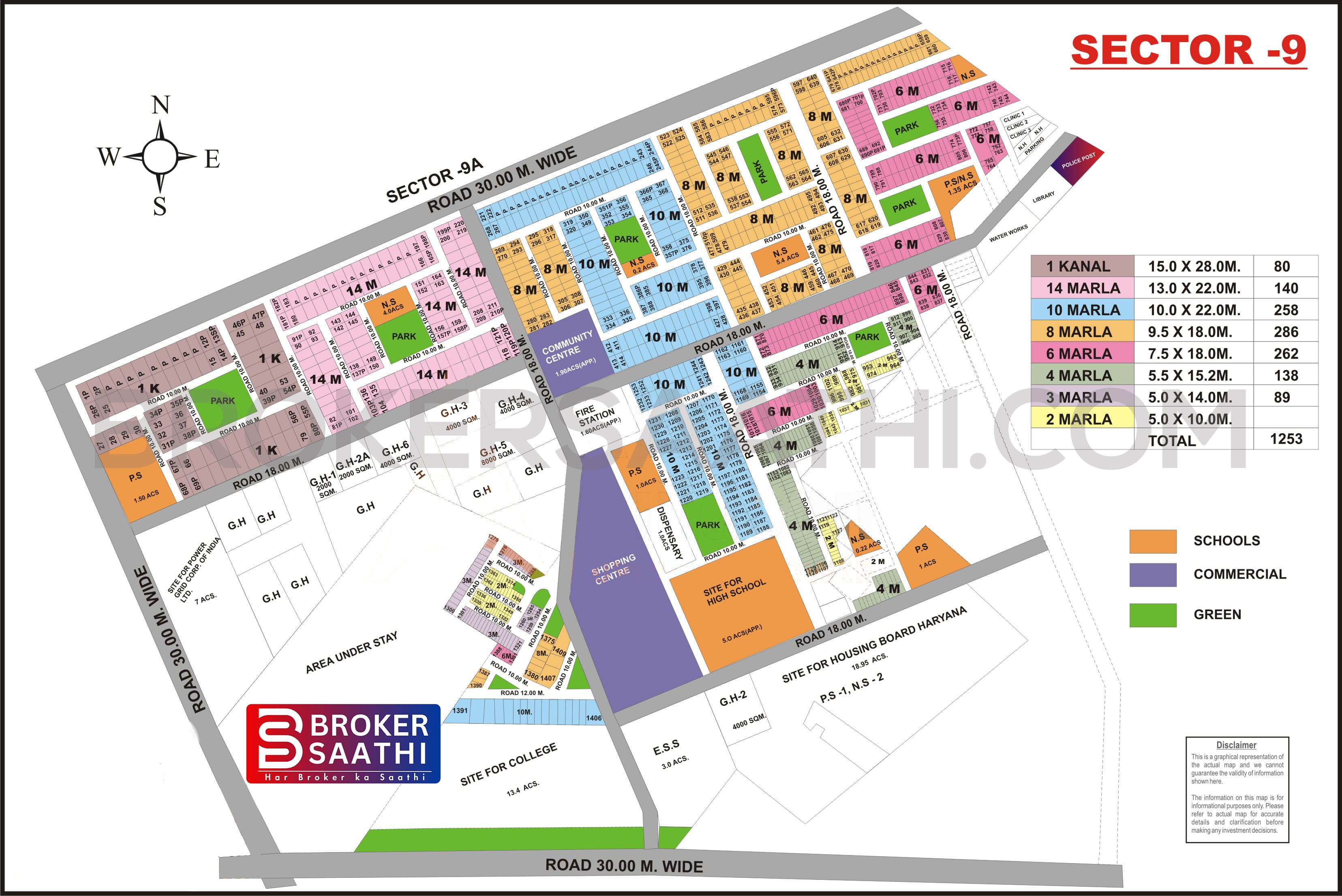 Gurgaon - Sector 9 Map