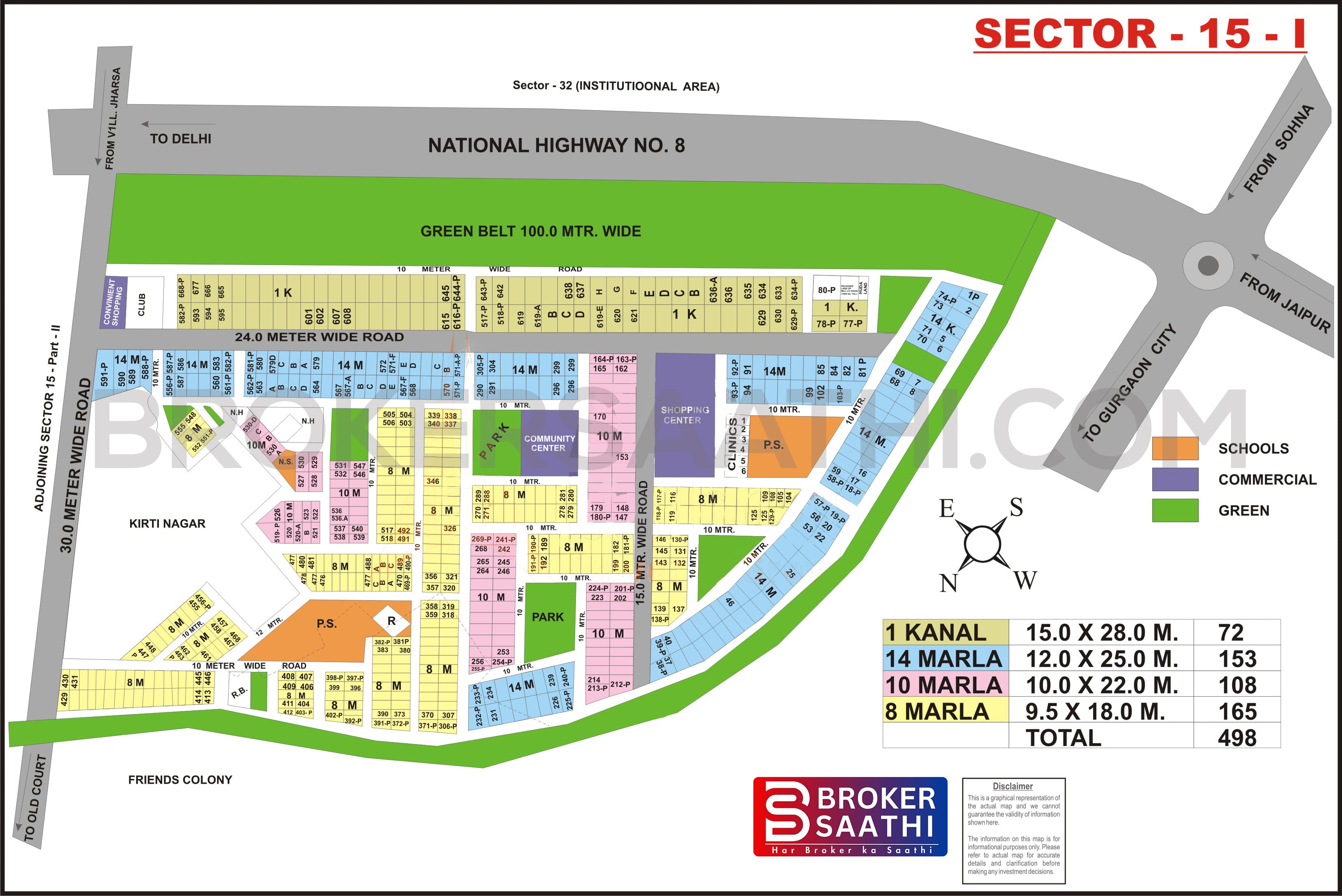 Gurgaon - Sector 15  Map