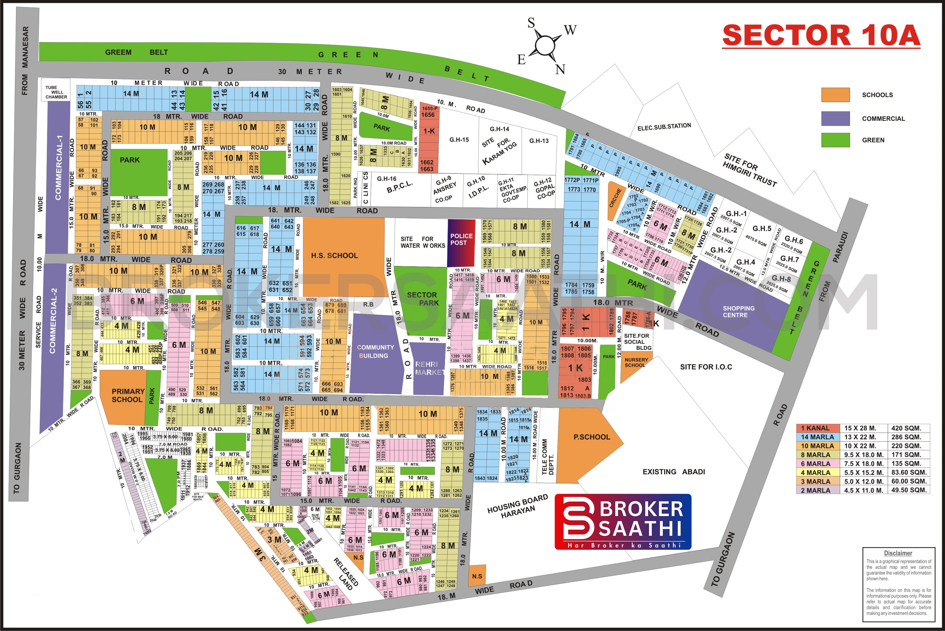 Gurgaon - Sector 10A Map