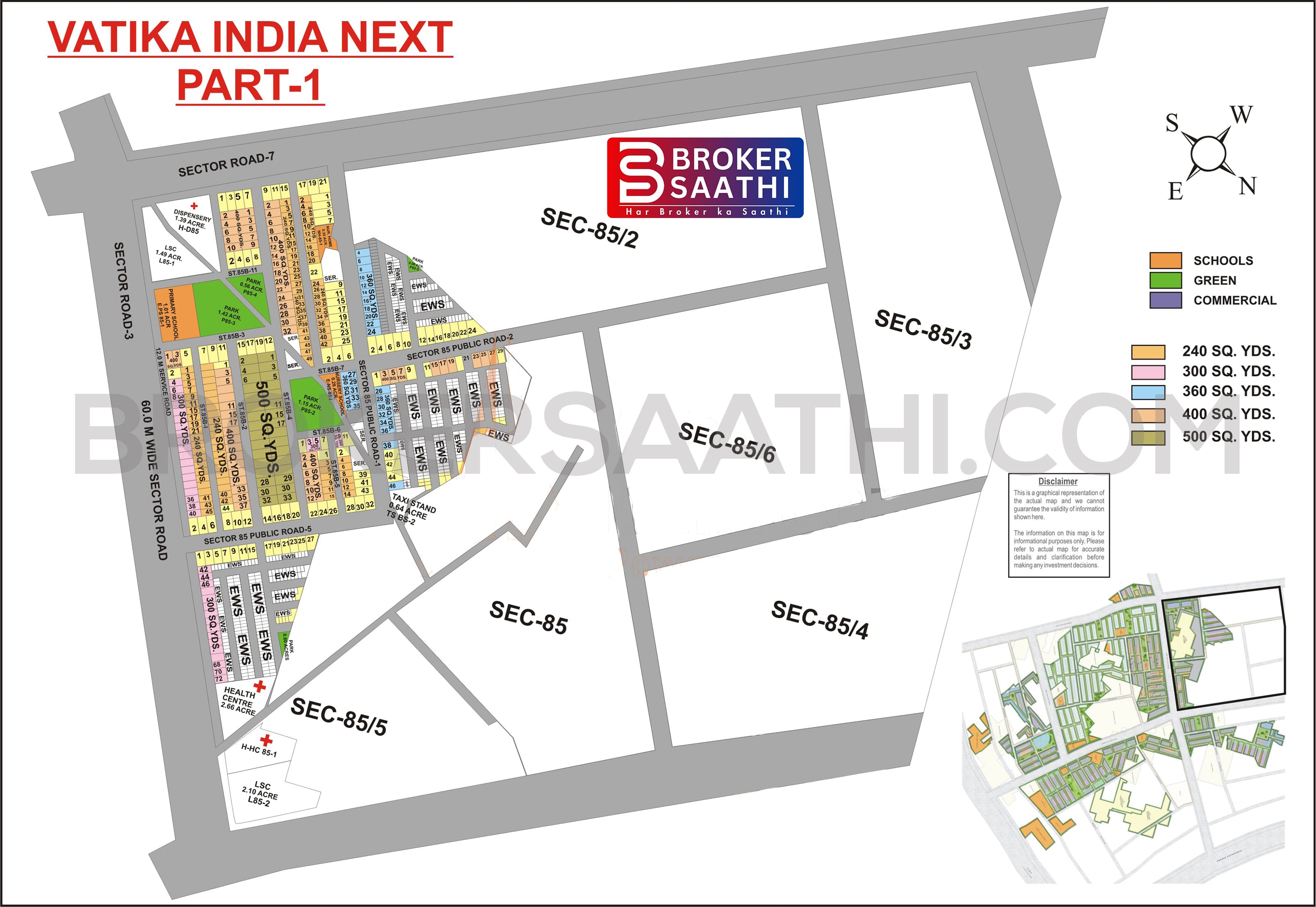 Gurgaon - Vatika India Next -1 Map