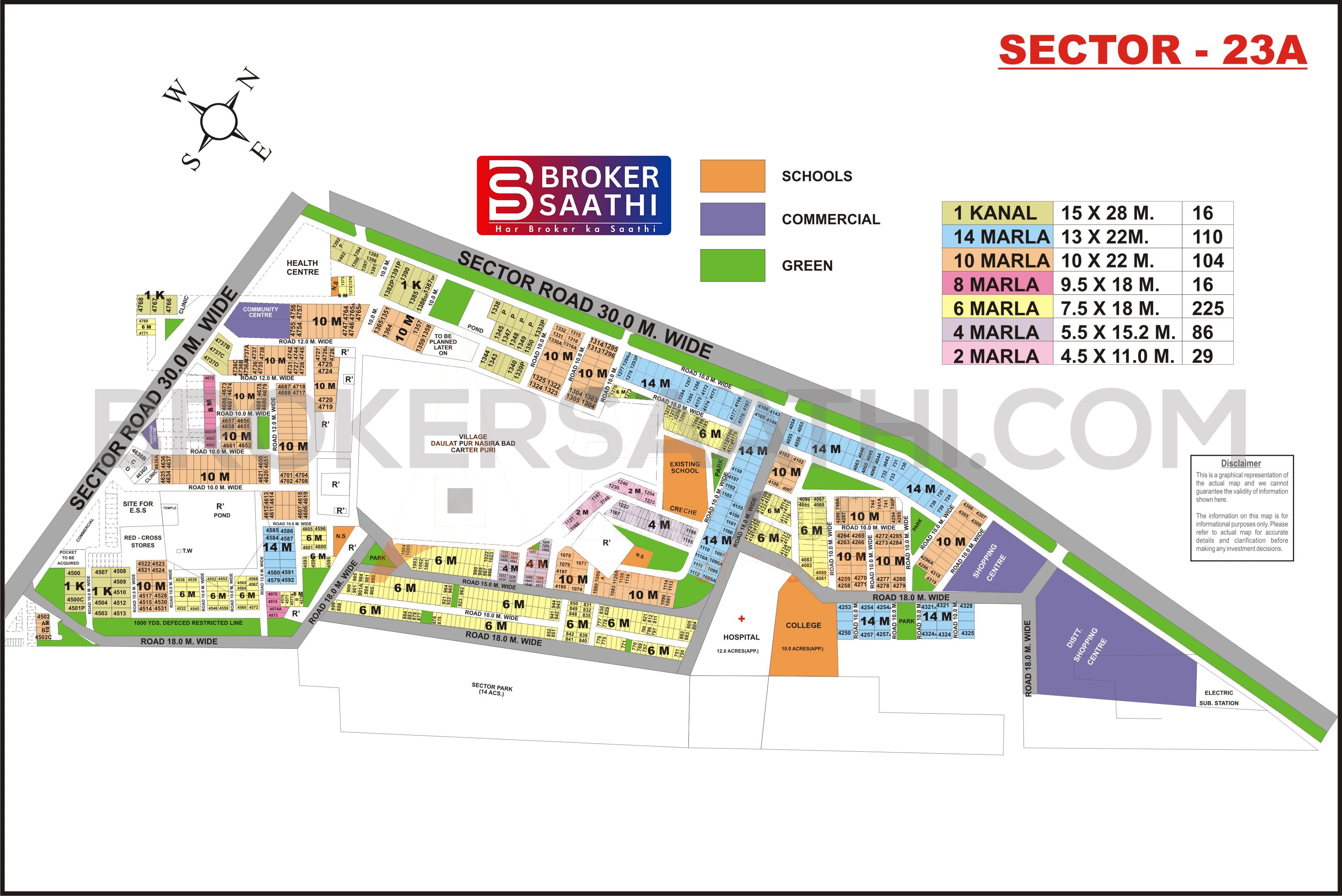 Gurgaon - Sector 23A Map