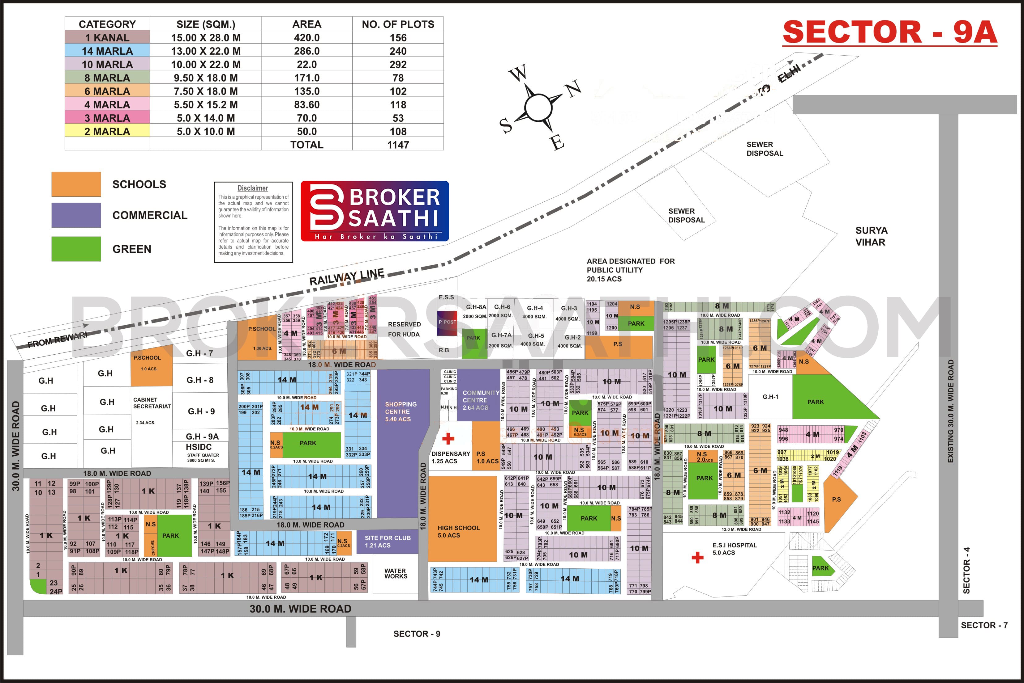 Gurgaon - Sector 9A Map