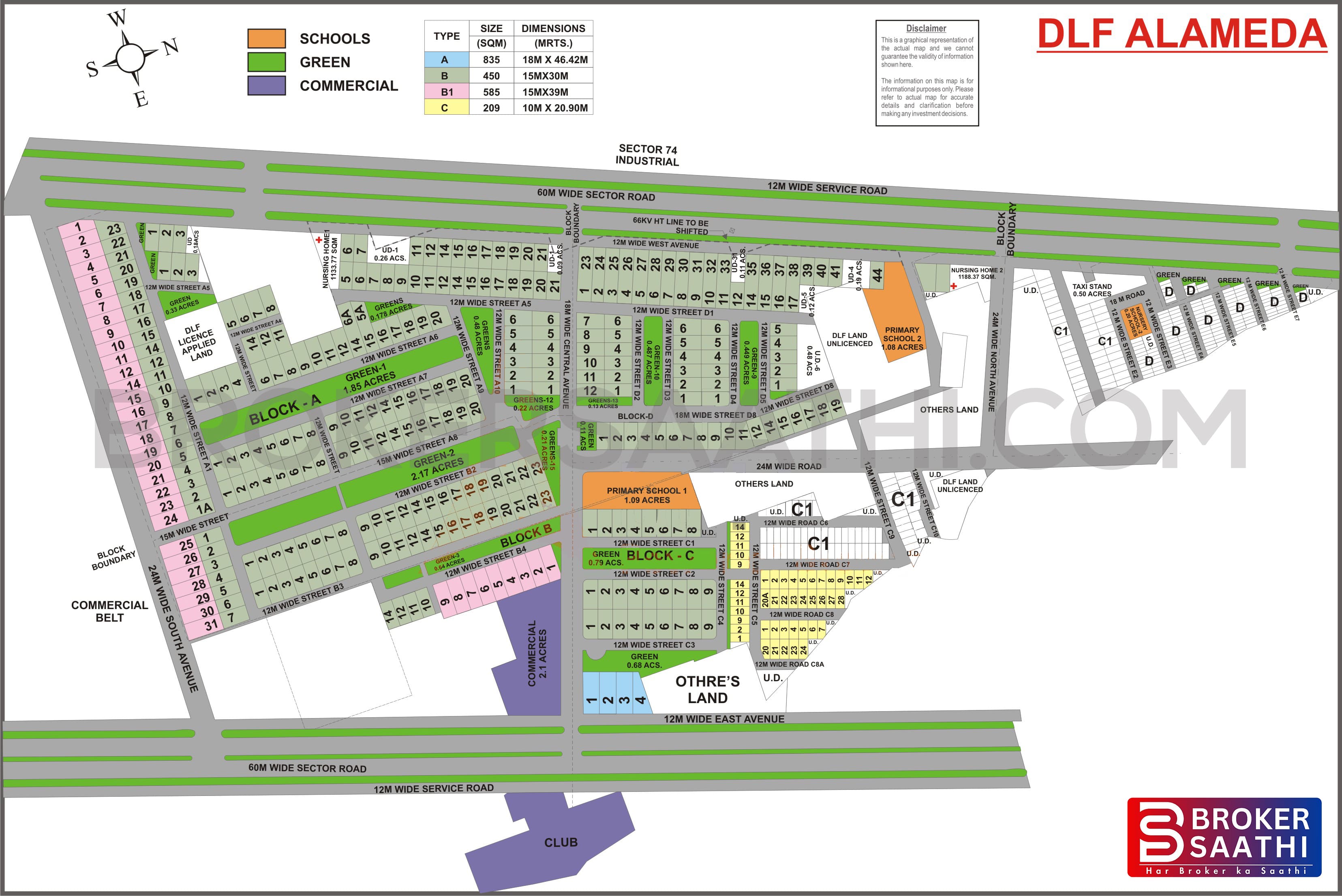 Gurgaon - Dlf Almeda Map