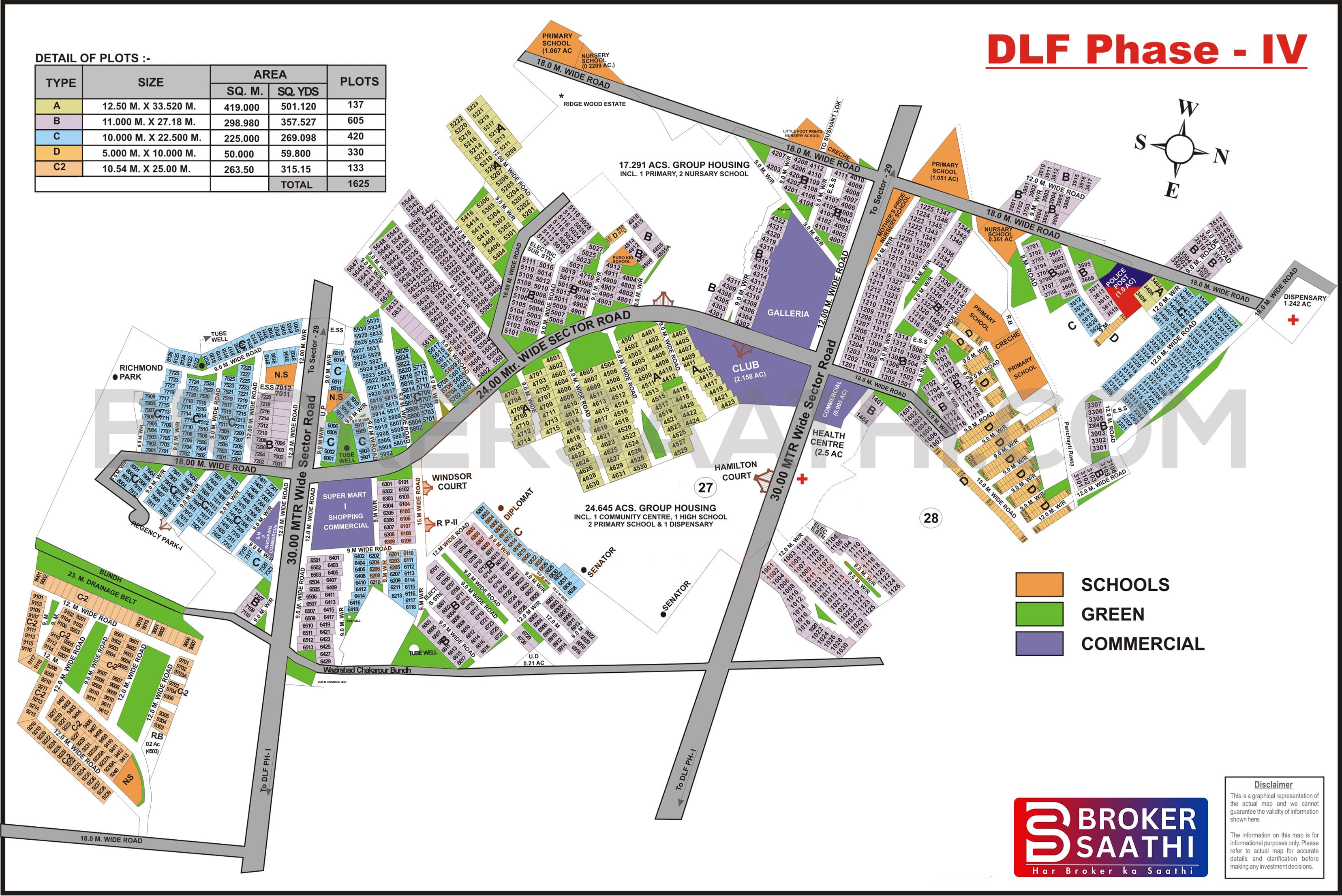 Gurgaon - DLF Phase 4 Map