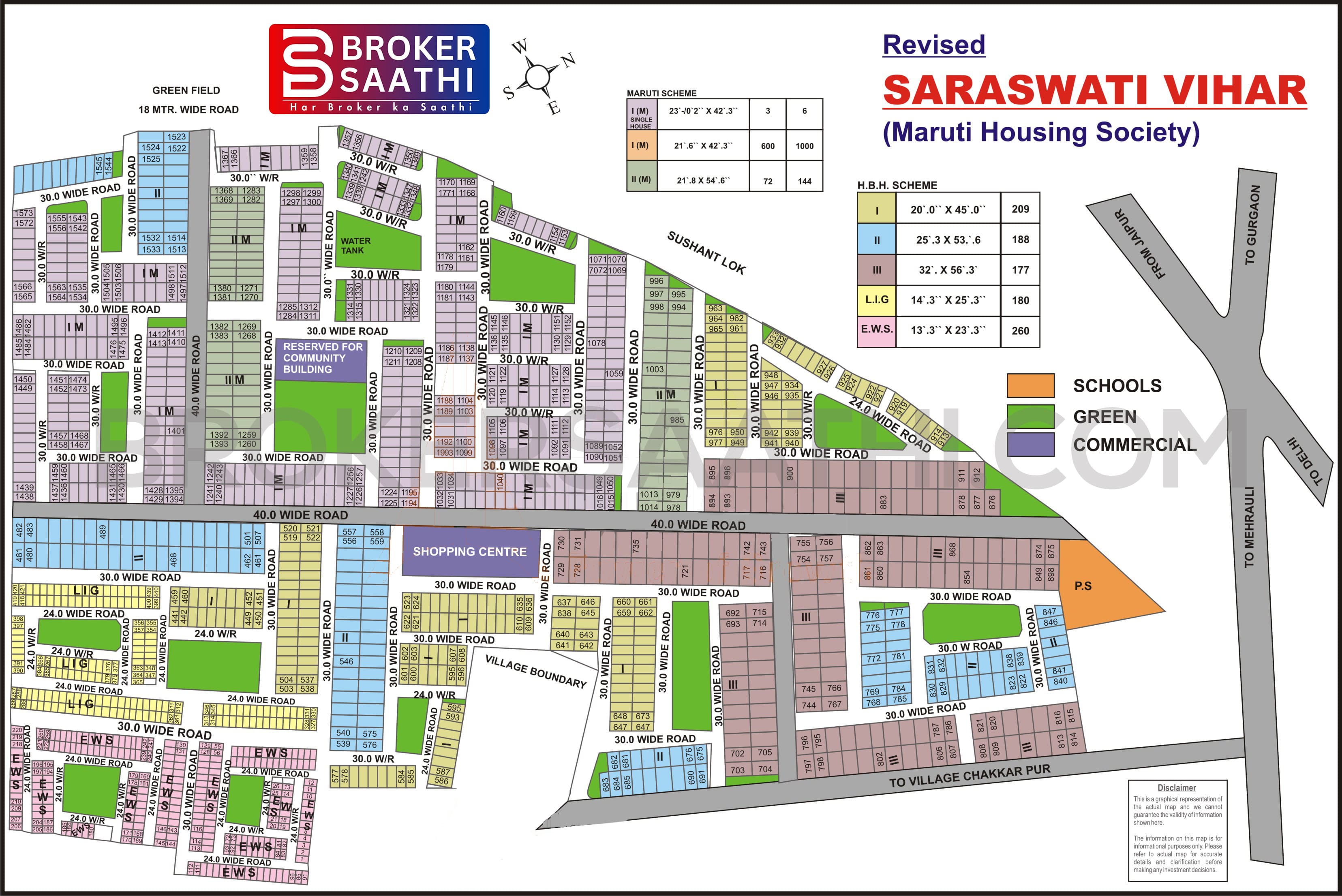 Gurgaon - Saraswati Vihar Map