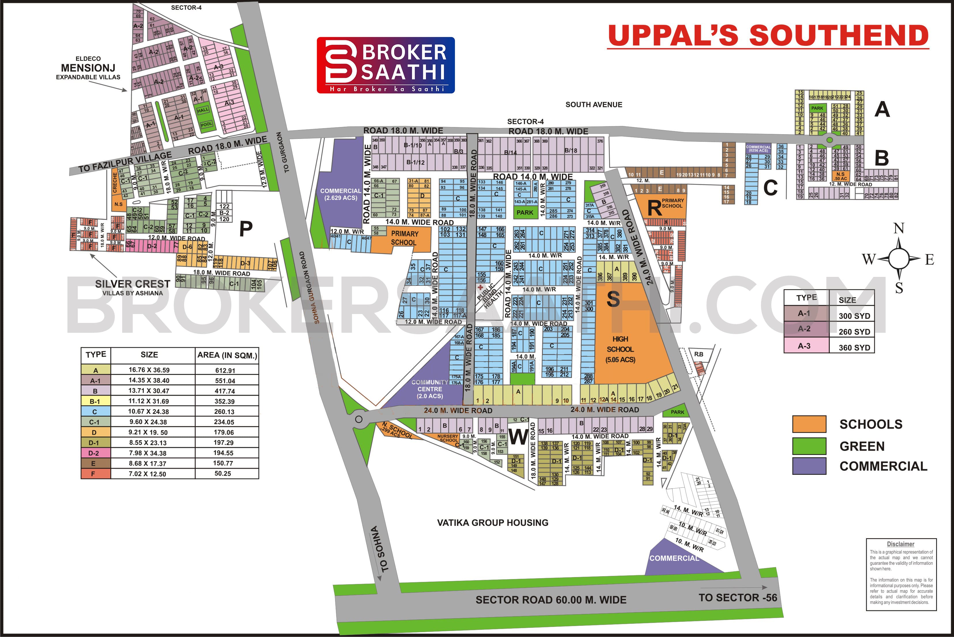 Gurgaon - Uppal Southend Map