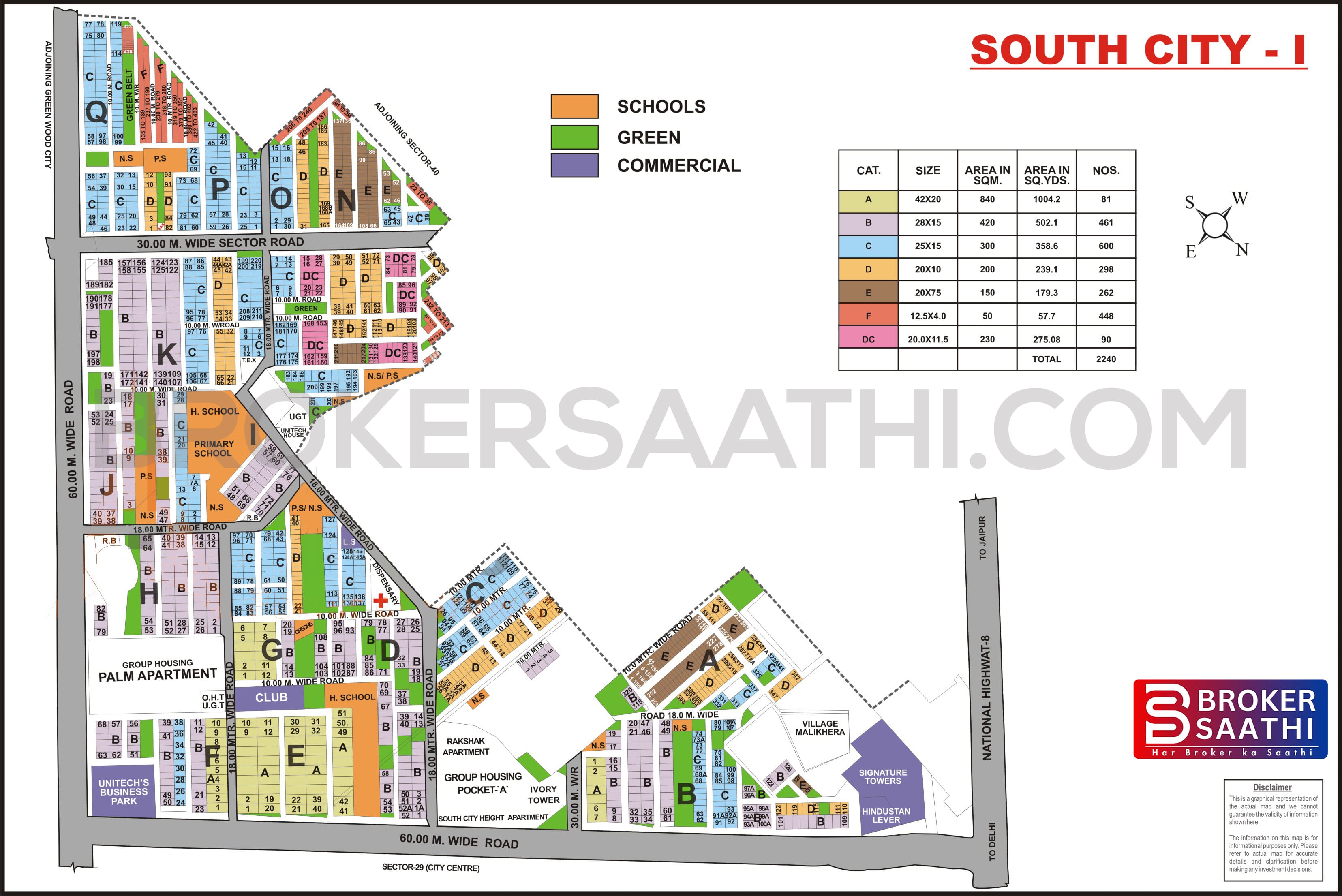 Gurgaon - South City 1 Map