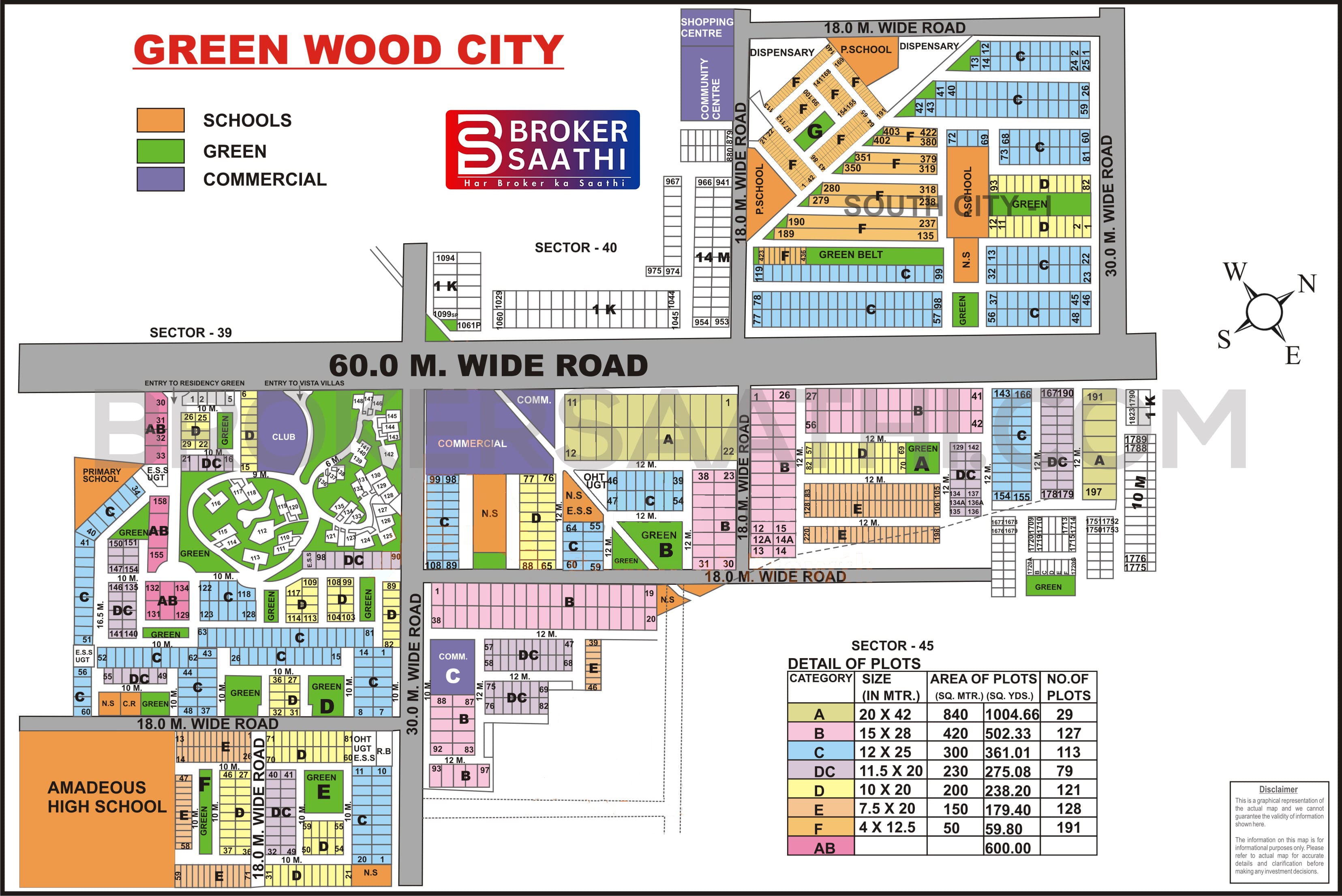 Gurgaon - Greenwood City Map